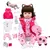 Boneca Bebê Reborn Girafa 48cm - comprar online