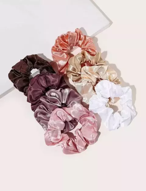 Scrunchie Xuxinha Elástico de Cetim Anti Frizz - comprar online