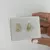 Aros argolla con circonía / Acero dorado - comprar online