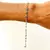 Pulsera de plata / Circonia celeste - comprar online