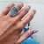 Anillo de plata / Primaveral con flores y hojas intrincadas - comprar online