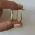 Aros pasantes dorados minimalistas lisos - comprar online