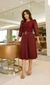 Vestido Midi bordó talle G - comprar online