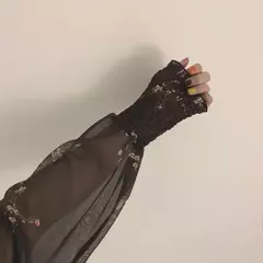 Imagem do Vestido preto manga longa
