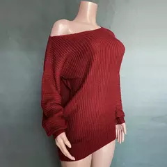 Cryptographic casual malha mini vestido - Elyseon
