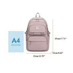 Mochila escolar de grande capacidade, casual, nylon, ombro - comprar online