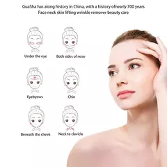 Pedra Natural Gua Sha Jade Beleza Facial Ferramentas de Raspagem, Cuidados Com A na internet