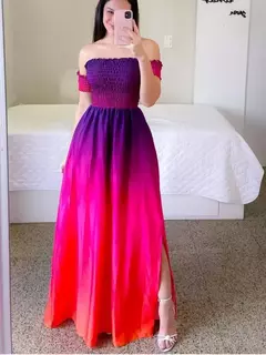Elegante feminino fora do ombro midi - loja online