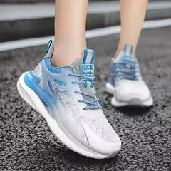 Alta qualidade dos homens tênis de corrida das mulheres design de malha de ar t