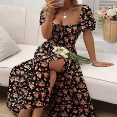 Amazon roupas femininas europeias e americanas 2024 novo pequeno fresco floral f - loja online