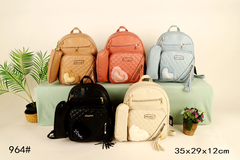 Mochila cuero c/cartuchera missmei - comprar online