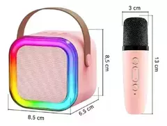 Parlante Bluetooth Portátil Led Rgb Mini Karaoke C/micrófono - comprar online
