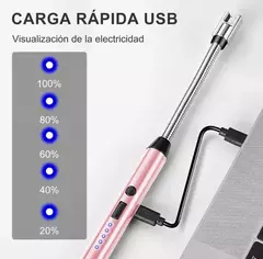 Encendedor Eléctrico Chispero Recargable Usb Portatil - comprar online