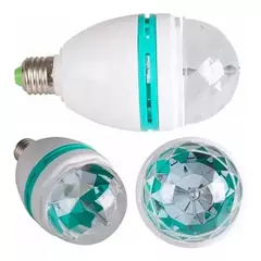 Lámpara Led Giratoria 3w Rgb Foco de Colores -Bolichera