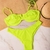 Retro Babado Amarelo Neon Texturizado Asa Delta