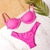 Biquini Top Retro Perola Rosa Chiclete com calcinha Asa Delta