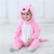 Baby Kigurumi Dinossauro Rosa infantil