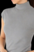 CÁPSULA #A: Remera de lanilla con manga corta y cuello cerrado X4