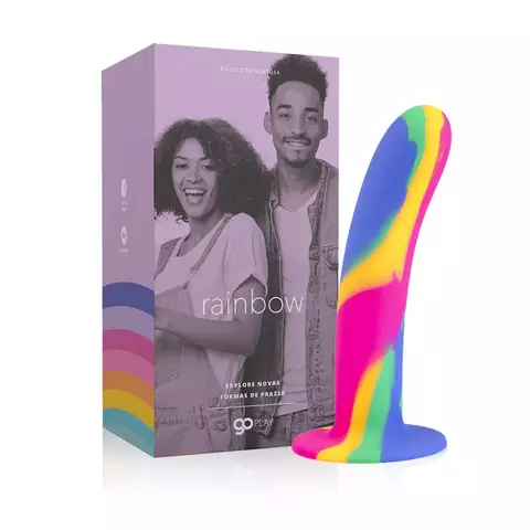 Dildo com Ventosa Go Play Rainbow - comprar online