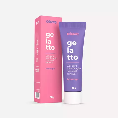 Gel Lubrificante Beijável Olove Gelatto - morango- 30g