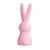 Estimulador de clitóris recarregável Magic Rabbit 3 em 1 na cor rosa, formato de coelho