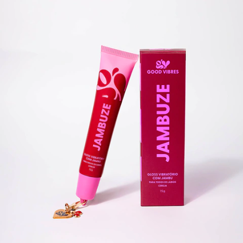 Jambuze Gloss Vibratório com Jambu Sabor Cereja