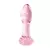 Plug Anal Clear Rose Glass - Extasis Boutique Sexshop