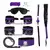 Bondage 7 Piezas Purple & Black - Extasis Boutique Sexshop