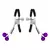 Bondage 7 Piezas Purple & Black - Extasis Boutique Sexshop