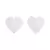 Cubrepezones Corazón Blanco - comprar en línea