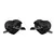 Cubrepezones De Lujo Corazón Negro - comprar en línea