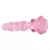 Dildo De Vidrio Con Nódulos Pink Rose