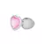 Plug Anal Corazón Gema Rosa Talla S