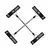 X Hogtie Metal Black - Extasis Boutique Sexshop