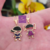 Colar com Pingente Menino Menina Zircônia Banhado Folheado Ouro 18k