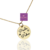 Colar com Medalha Filhos e Casal Nomes Coroa Coração Banhado a Ouro 18k - comprar online