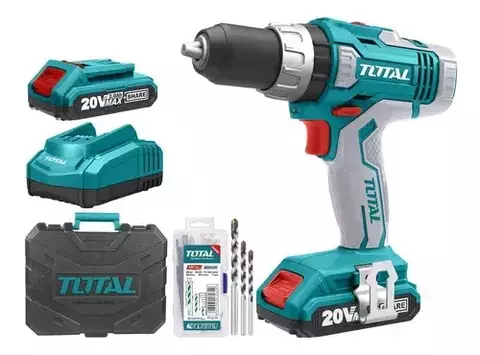 TALADRO ATORNILLADOR INALAMBRICO 20 V LI-ION TOTAL COD.TDLI2003-4 - comprar online