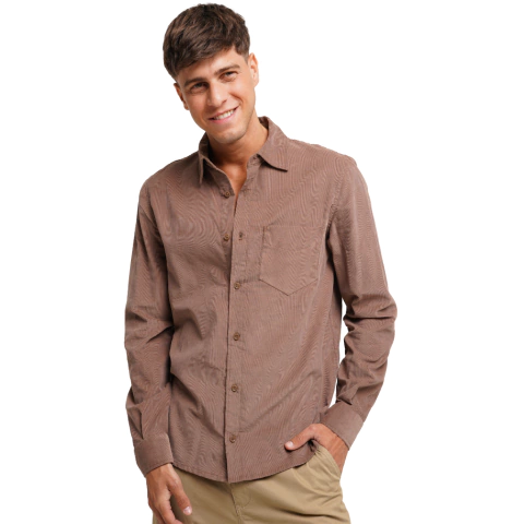 7027 - Camisa de corderoy con bolsillos.