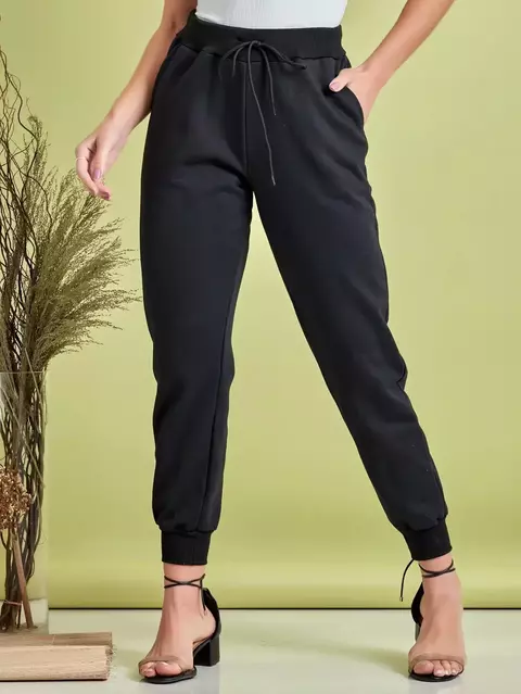 Calça Jogger Moletinho Unissex - Com Bolso