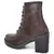 Bota Coturno Cano Curto Feminina Casual Lisa com Salto Alto Quadrado Tratorado - comprar online