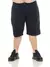 Bermuda Masculina Plus Size Jeans Preto com Barra Virada - comprar online