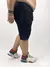 Bermuda Masculina Plus Size Jeans Preto com Barra Virada - loja online