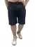 Bermuda Masculina Plus Size Jeans Preto com Barra Virada na internet
