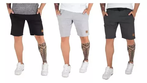 KIT - 3 Bermudas Moletom Reffine