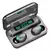 Auriculares inalámbricos TWS F9 negro con luz LED