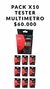 Pack x10 Tester Multimetro