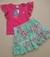 Conjunto Blusa e Saia Shorts Meia Malha Brandili na internet