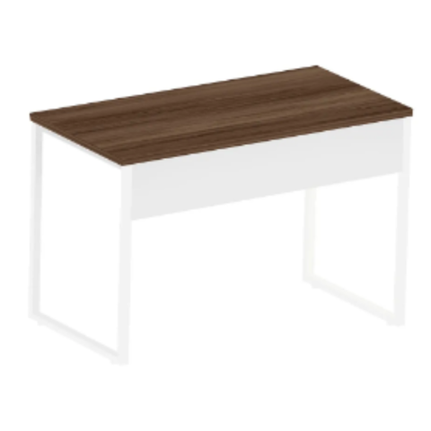 Mesa Reta Industrial 1,35 m x 60 cm - Tampo 25 mm - Sevilha Com Branco