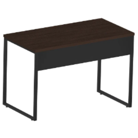 Mesa Reta Industrial 1,35 m x 60 cm - Tampo 25 mm - London Com Preto