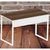Mesa Reta Industrial 1,35 m x 60 cm – Tampo 25 mm – Sevilha Com Branco - comprar online